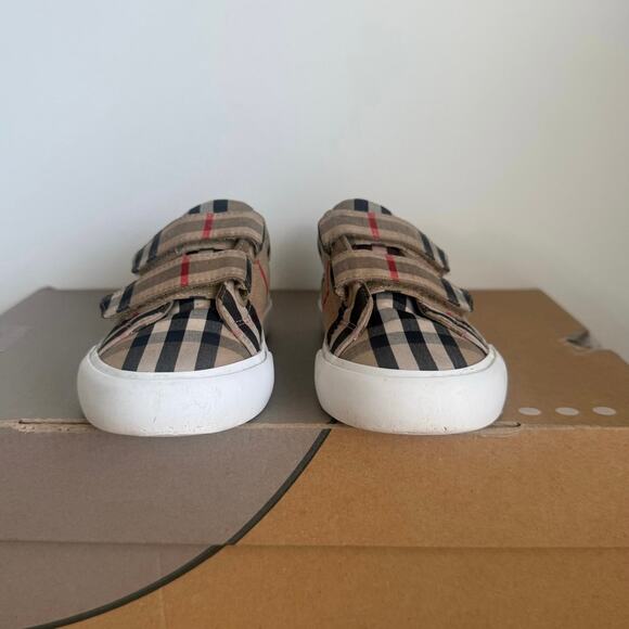Burberry Mini Markham Check Toddler Sneakers - SZ EU 26 / US 9.5 C - Picture 9 of 14